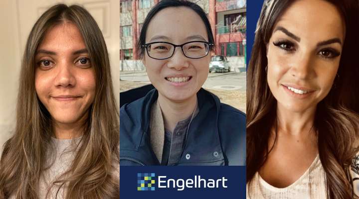 An image of all three women featured in the article.