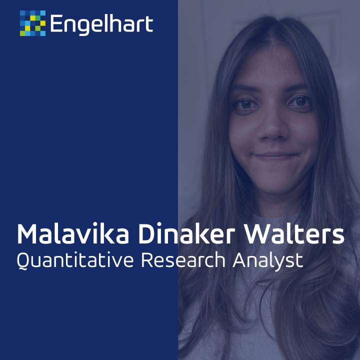 A picture of Malavika Dinaker Walters, a quant research analyst